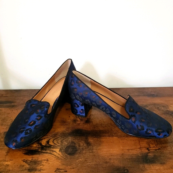Banana Republic Shoes - Banana Republic Leopard Print Block Heel Loafers